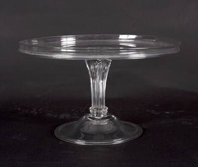 Lot 204 - An 18th Century glass tazza, the circular top...