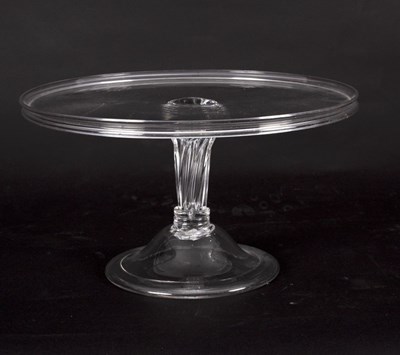 Lot 211 - An 18th Century glass tazza, the circular top...