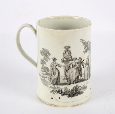 Lot 238 - A Worcester tankard, Milking Maids pattern, 12....