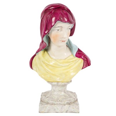 Lot 250 - A Ralph Wood pearlware bust of the Pieta,...