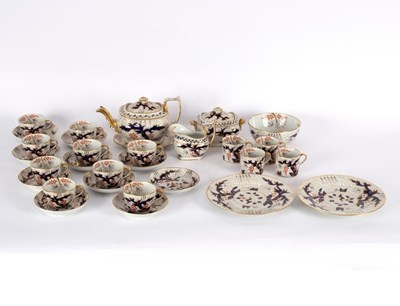 Lot 264 - An English porcelain part tea and coffee...