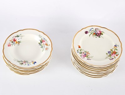 Lot 280 - A set of twelve Copeland & Garrett dinner...