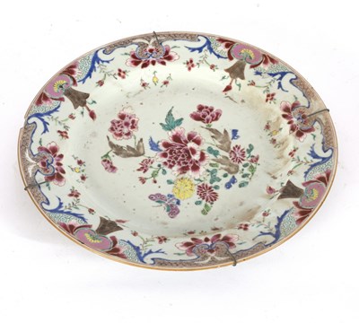 Lot 324 - A famille rose dish, Qianlong period,...