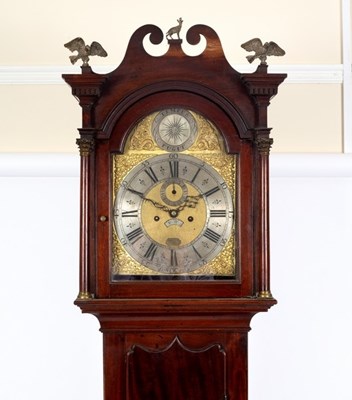 Lot 457 - A mahogany eight-day longcase clock, John Dene...