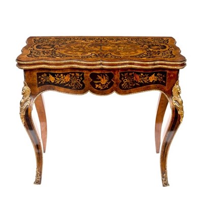 Lot 530 - A 19th Century marquetry and gilt metal...