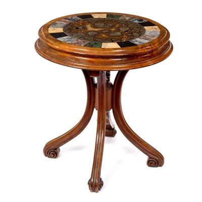 Lot 531 - A Victorian specimen marble table, the...