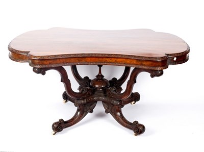 Lot 542 - A 19th Century Killarney mahogany table,...