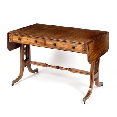 Lot 544 - A Regency mahogany two-flap table in the...