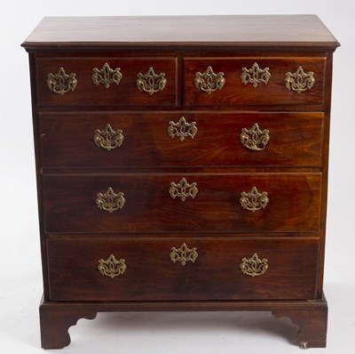 Lot 556 - A late 18th Century chest fitted three long...