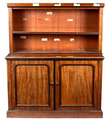 Lot 618 - A 19th Century mahogany estate cabinet with...