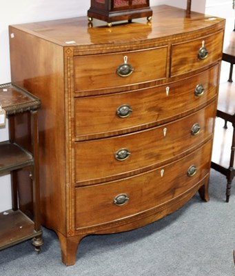 Lot 666 - A Victorian mahogany and satinwood crossbanded...