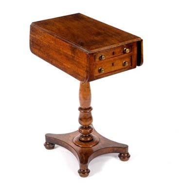 Lot 670 - A 19th Century mahogany Pembroke work table...