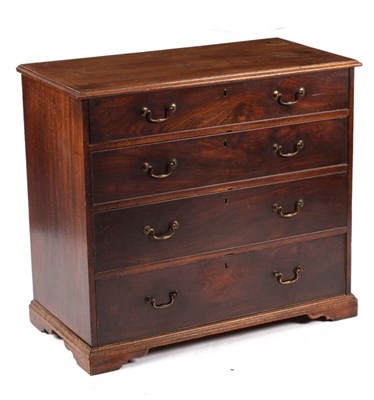 Lot 680 - A George III mahogany chest, circa 1780, with...