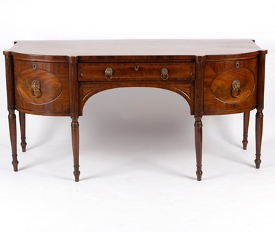 Lot 725 - A Regency mahogany and crossbanded sideboard,...