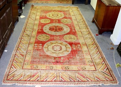 Lot 764 - Two Eastern rugs, 300cm x 193cm and 312cm x 152cm