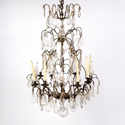 Lot 793 - A twelve-branch eight-light chandelier, the...