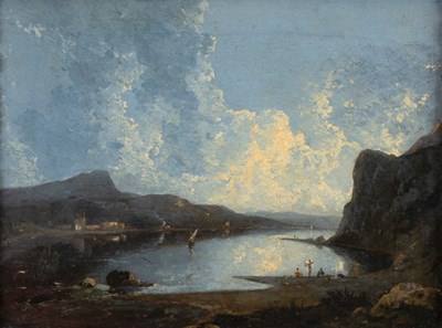 Lot 852 - Circle of Richard Wilson/The Bathers/oil on...