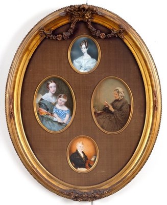 Lot 904 - English School, circa 1830/Portrait Miniature...