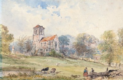 Lot 970 - 19th Century English School/Landscape With...