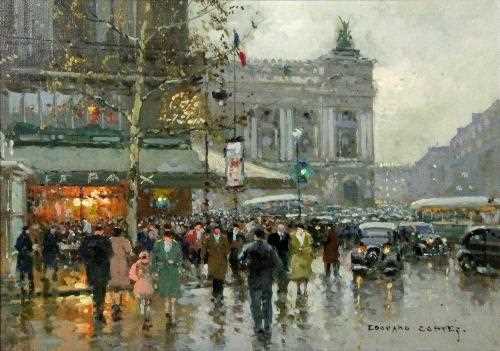 Lot 529 - ARR Edouard Cortes Cafe de la Paix, Place de l'...