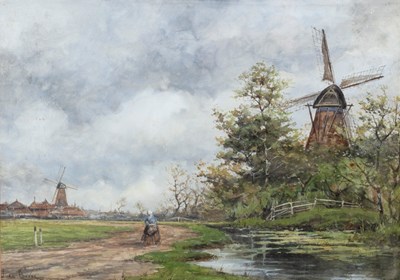 Lot 986 - Jan van Couver (Dutch 1836-1909)/Noorden...