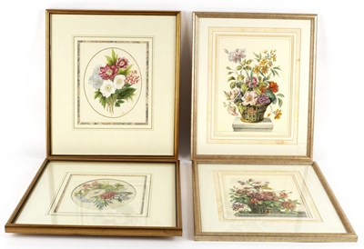 Lot 1025 - 19th Century English School/Floral Studies/a...