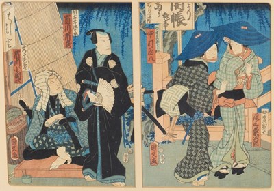 Lot 1044 - After Kitagawa Utamaro/Actors/a pair of...