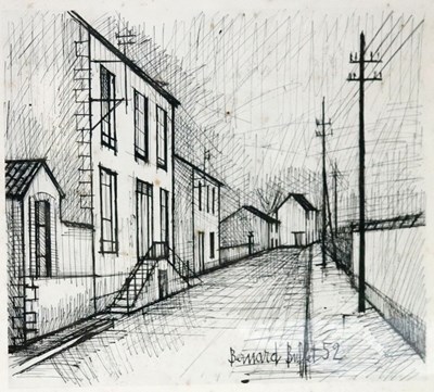 Lot 1053 - Bernard Buffet (French 1928-1999)/Street...