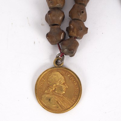 Lot 15 - An 18th Century wooden rosary chain, South...