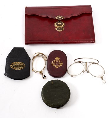 Lot 34 - A Regency period red morocco leather cased...