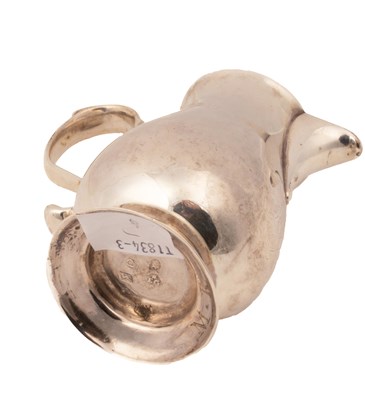 Lot 158 - A George II silver sparrow beak jug