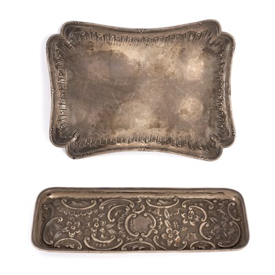 Lot 115 - A French silver dressing table tray, circa...