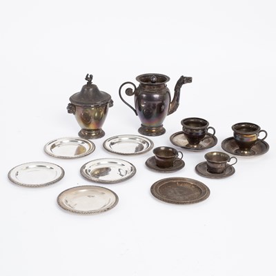 Lot 119 - A French silver toy coffee service, circa 1870,...