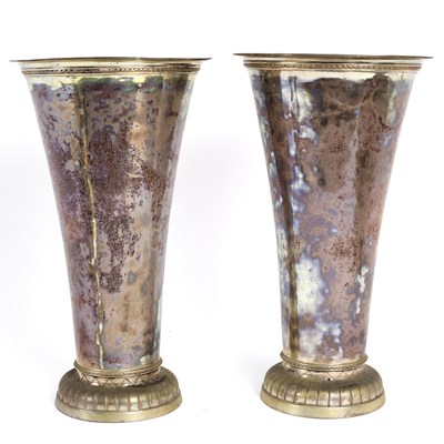 Lot 140 - A pair of large Scandinavian style beakers,...