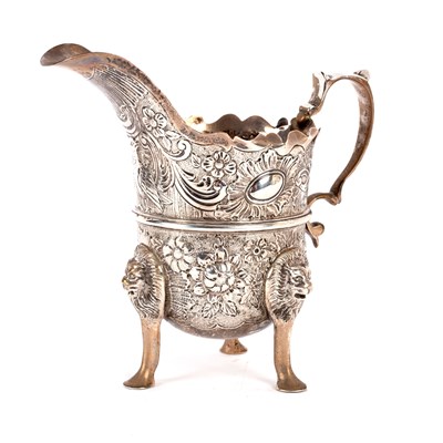 Lot 160 - A silver cream jug, in the Irish taste, London...