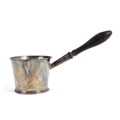 Lot 162 - A George III silver saucepan, London 1794,...