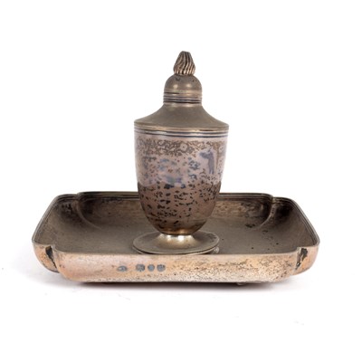 Lot 181 - A Victorian silver table lighter, London 1890,...