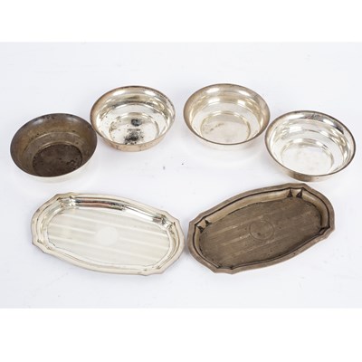 Lot 186 - A pair of silver pin trays, Birmingham 1926,...