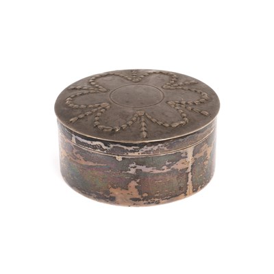 Lot 191 - A George III circular silver box, AF, London...