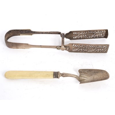 Lot 219 - A Victorian silver stilton scoop, EH, London...