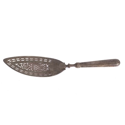 Lot 230 - A George III silver fish slice, William...