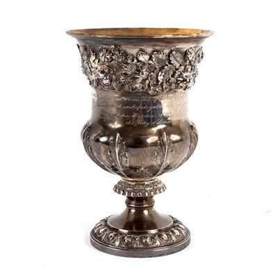 Lot 236 - A William IV silver goblet, E, E, J & W...