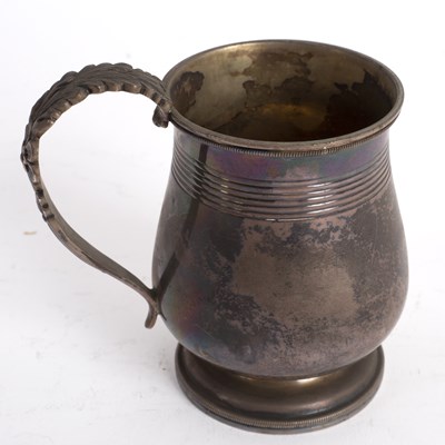 Lot 243 - A George IV silver mug, George Knight, London...