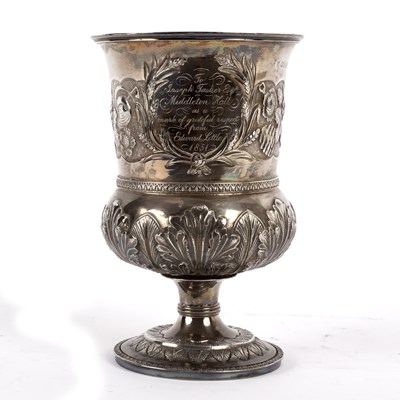 Lot 251 - A George III silver cup, Hougham, Royes & Dix,...