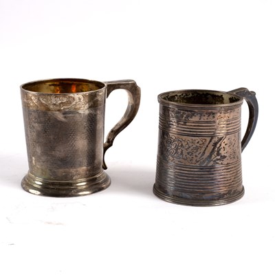 Lot 260 - A silver christening mug, Birmingham 1923,...