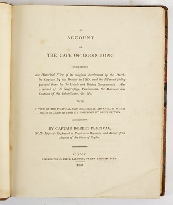 Lot 289 - Percival (Capt. R) An Account of the Cape of...