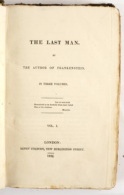 Lot 295 - Shelley (Mary) The Last Man, First Edition, 3...
