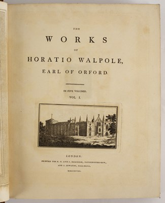 Lot 305 - Walpole (Horace) The Works (and Letters), 6...