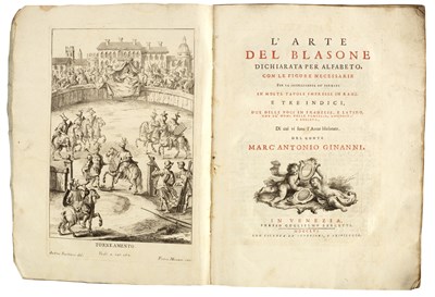 Lot 325 - Ginanni (M A) L'Arte del Blasone, Venice 1756....