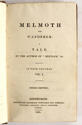 Lot 348 - [Maturin, Charles Robert] Melmoth the Wanderer,...